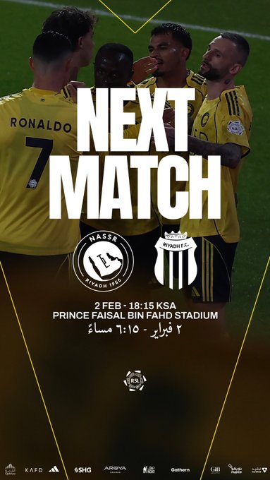 Al Nassr vs Al Riyadh. (photo credit: Al nassr via x)