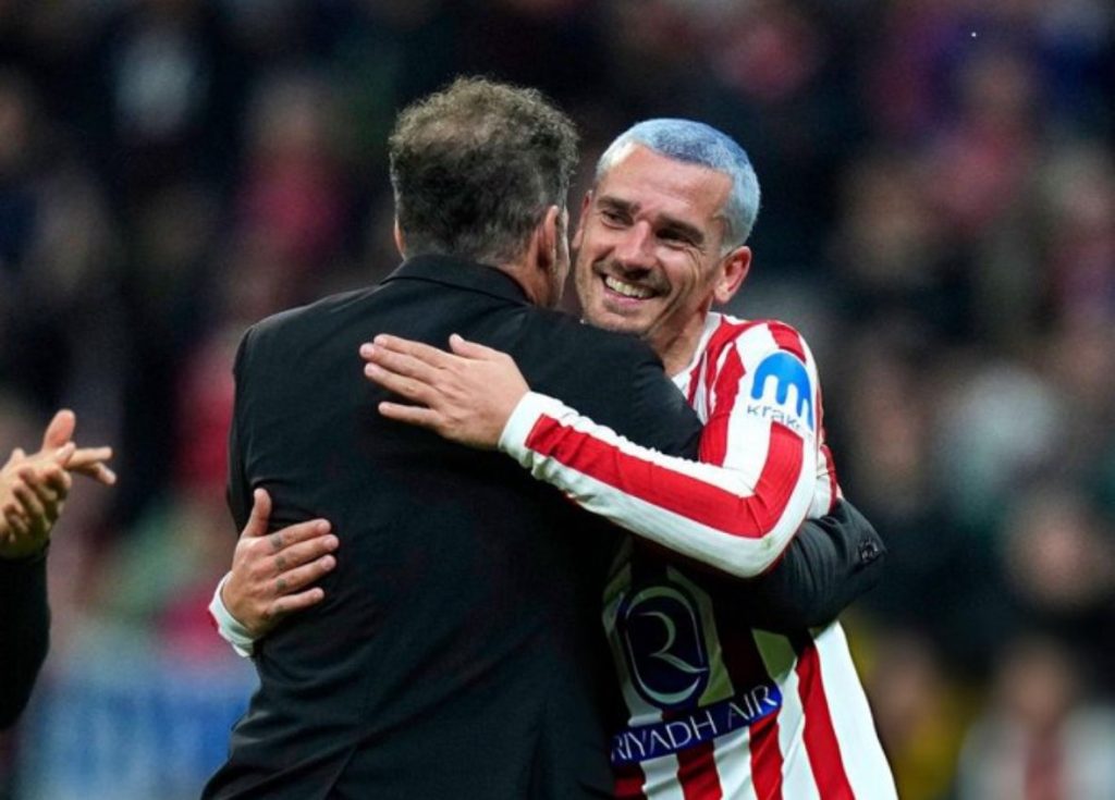  Diego Simeone and Antoine Griezmann- Photo credit: Fabrizio Romano via X



