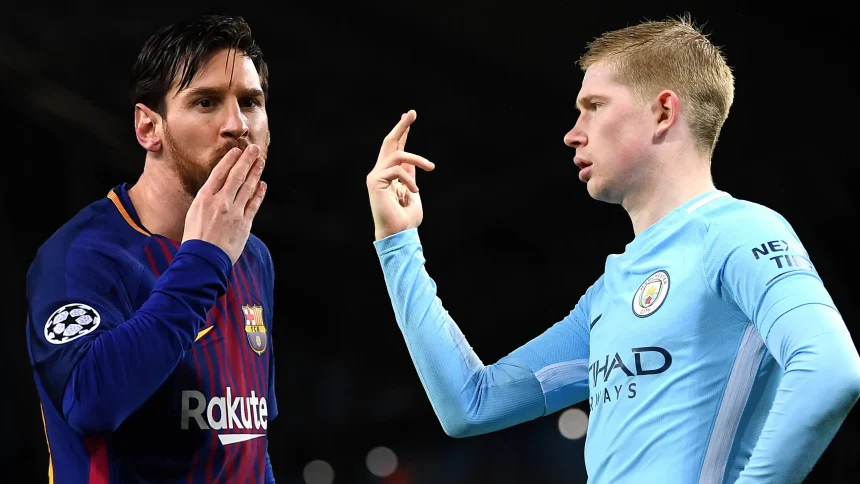 Lionel messi and Kevin de Bruyne - Photo Credit : Goal