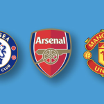 Chelsea, Arsenal & Manchester United Logos - Photo Credit : Softfootball Media