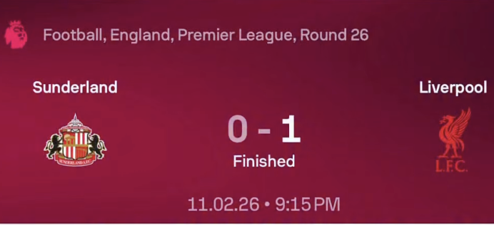 Massive Three Points! Liverpool End Sunderland’s Unbeaten Home Run - Photo Credit : Softfootball Media