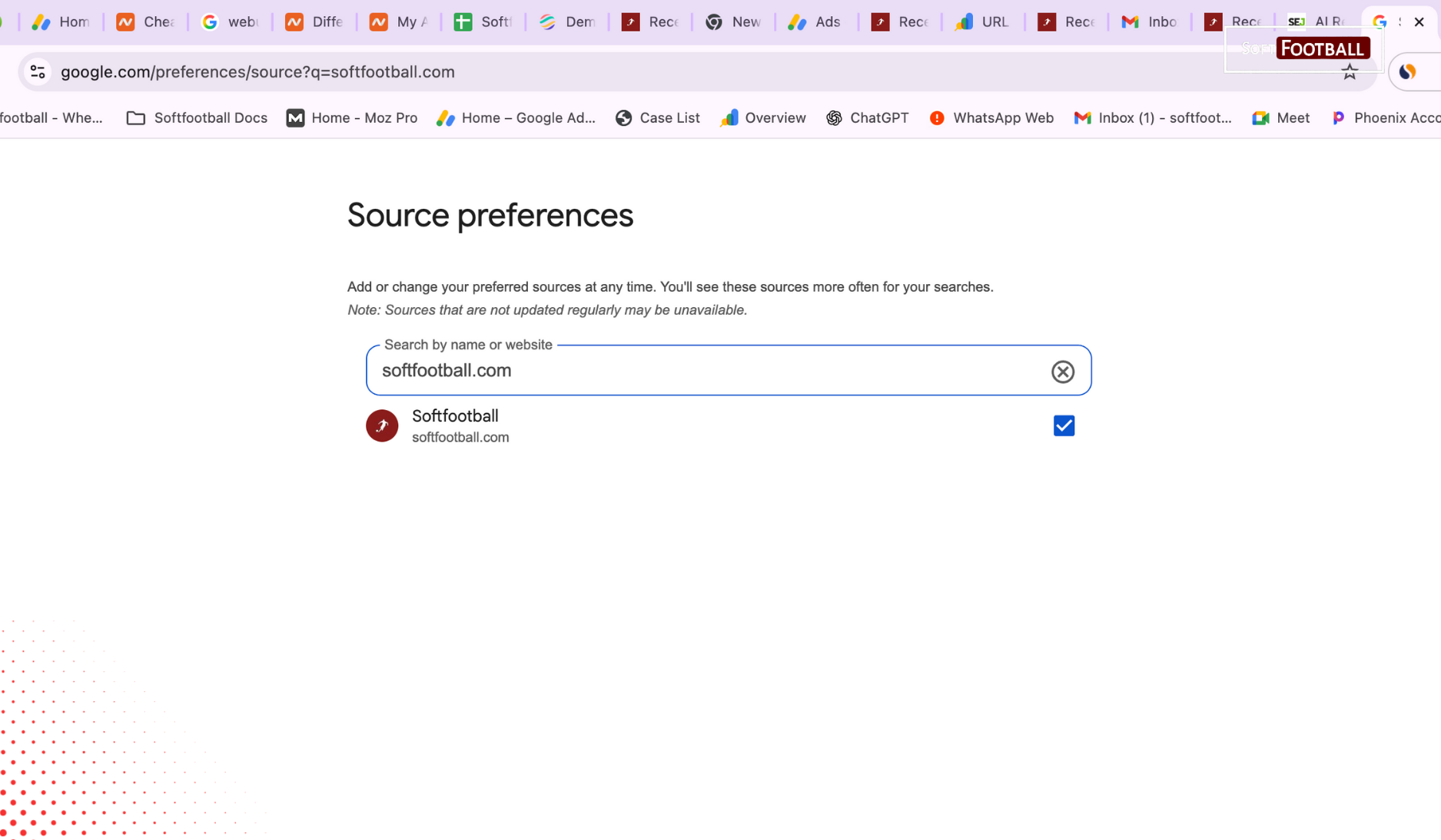 Softfootball Added to Google’s Preferred Sources as Platform Reaches New Milestone - Photo Credit : Softfootball Media