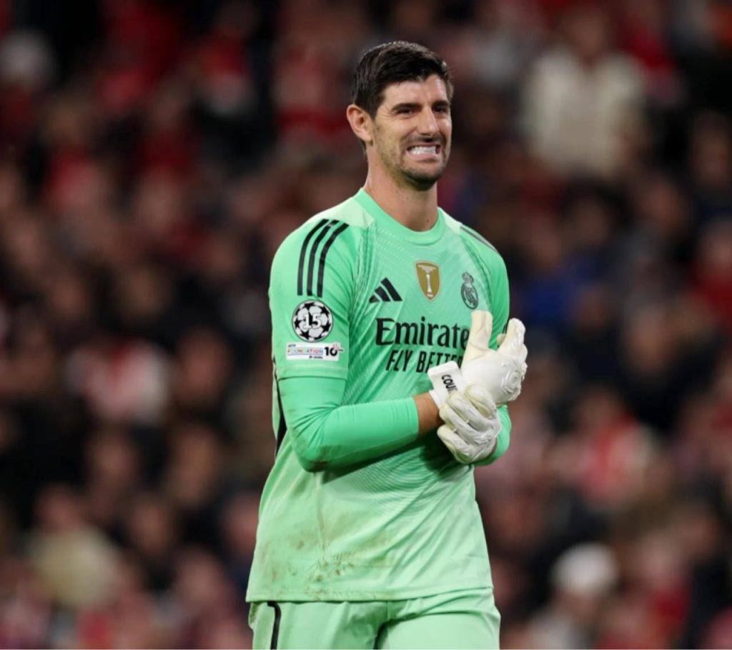 Thibaut Courtois Representing Real Madrid against Benfica - Photo credit : Beyound the match, Facebook