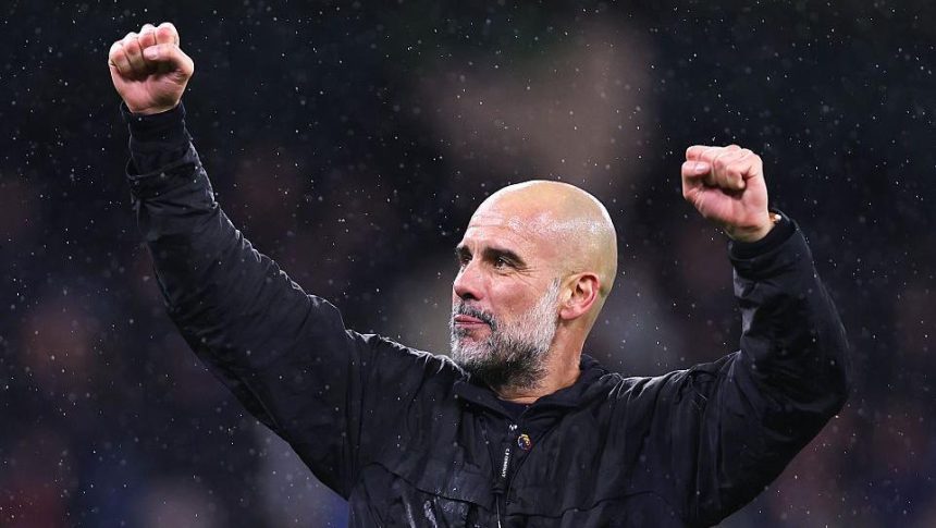 Pep Guardiola’s powerful celebration after newcastle win - Photo Credit : BBC