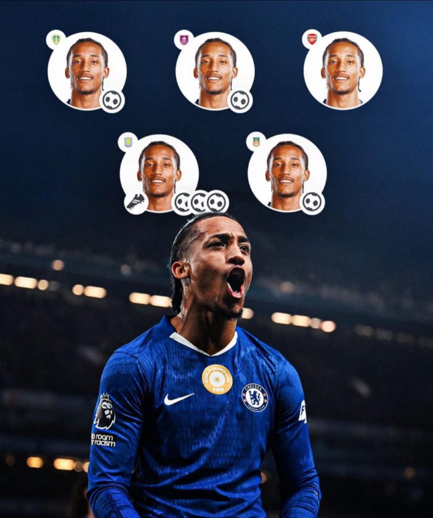 6 goals, 1 assists in the last 5 games for Chelsea striker João Pedro - Photo Credit : Beyond the Match, Facebook