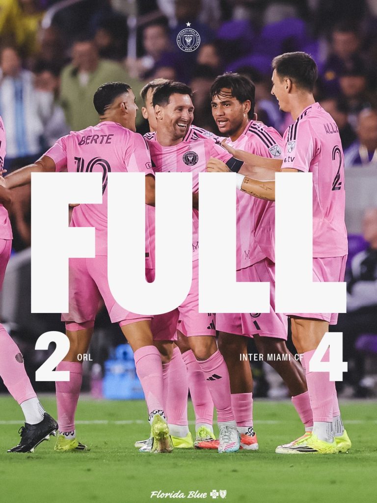 Inter Miami Stun Orlando City 4-2 in Dramatic MLS Comeback - Photo Credit : Inter Miami, X