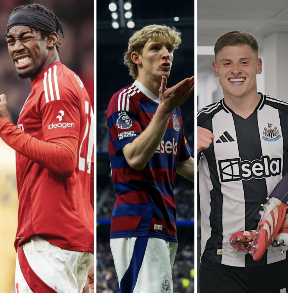 Anthony Elanga, Anthony Gordon and Harvey Barnes - Photo Credit : dicksonjackson, Instagram