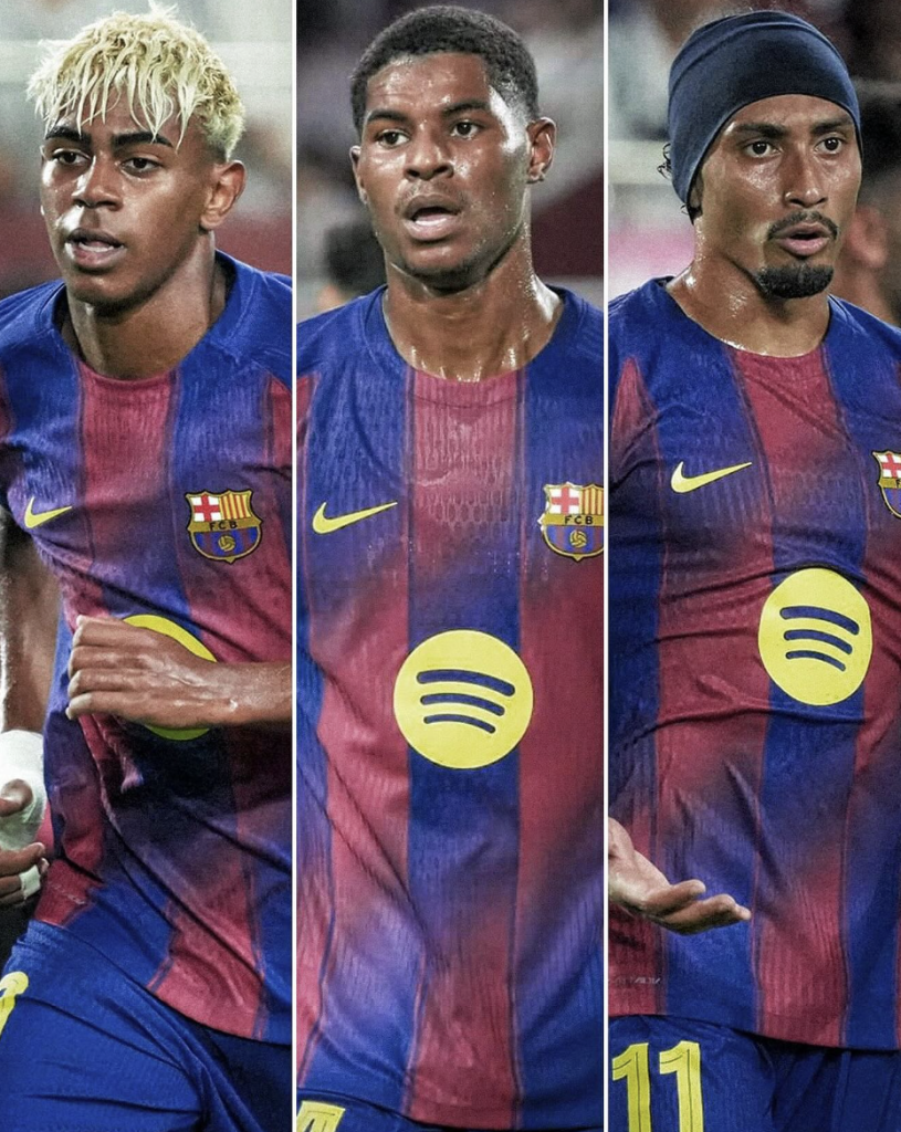 Raphinha, Marcus Rashford and Lamine Yamal - Photo Credit : liveherewego, Instagram