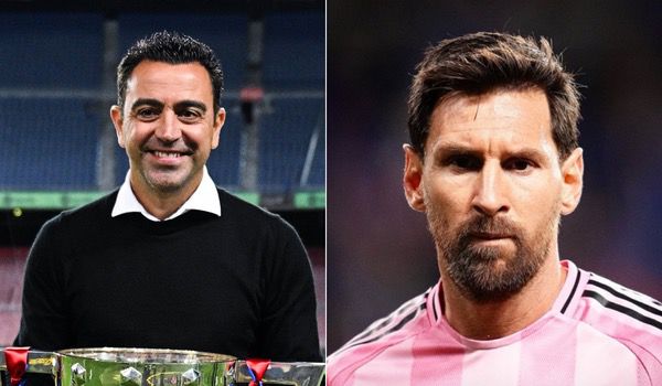 Xavi Hernandez & Messi (photo credit: Softfootball media)